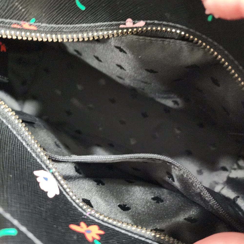 KATE SPADE DITSY BUD SATCHEL WITH MATCHING CREDIT CARD HOLDER